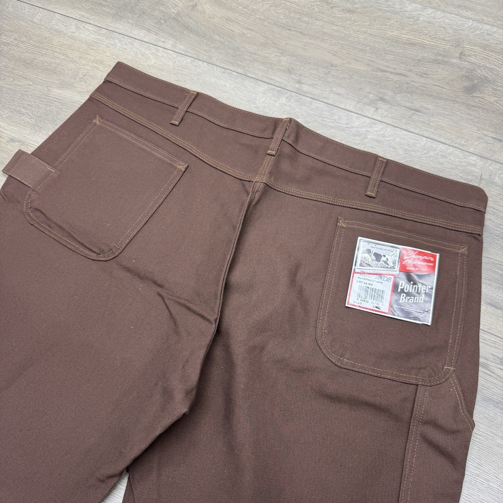 NWT Pointer Brand LC King VTG USA Made Brown Carpenter Shorts Men‎ Sz 44-46 READ